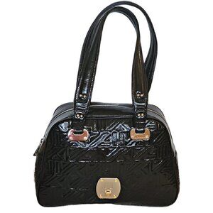 Anne Klein Black Textured Purse, Black Handbag